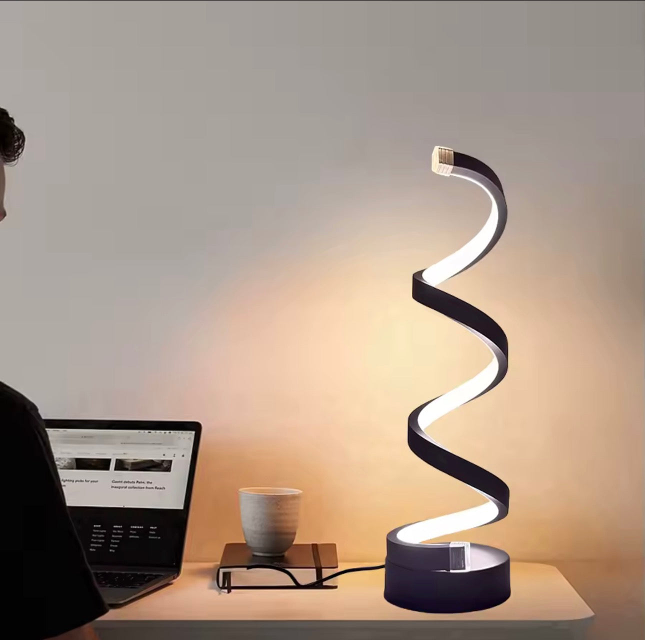 Spiral Desk Light